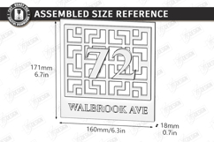 Modern House Number Signs Laser Cut Bundle | Address Plaque Product Image 17