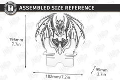 Dragon Phone Stands Laser Cut Bundle | Fantasy Phone Holders Product Image 17