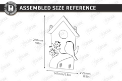 Rustic Bird Key Holder Laser Cut | Decorative Wall Hook SVG Product Image 2