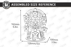 Wooden Music Box Laser Cut | Decorative 3D Carousel SVG |CNC Product Image 2