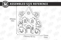 3D Halloween Layered Laser Cut | Haunted House | Night Light Product Image 2