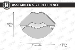 Cute 3D Fridge Magnets Laser Cut | Home Decor | Lips | Kiss Product Image 2