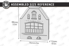 Miniature Village Block Toy Laser Cut | Layered Town House Product Image 2