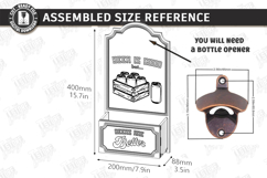 Beer Bottle Opener Laser Cut Bundle |Home Bar| Bar Tool SVG Product Image 2