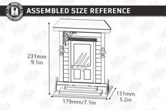 Decorative Door Bookends Laser Cut Bundle | Home Library SVG Product Image 11