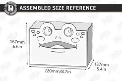 Funny Tissue Box Laser Cut | Cute Cartoon Animal | Frog SVG Product Image 2