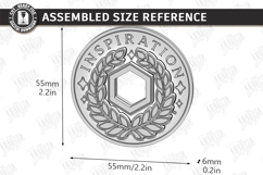 RPG Bardic Inspiration Token Laser Cut | Tabletop Gaming SVG Product Image 2