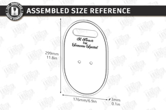 Valentine Flower Holder Card Laser Cut | Bouquet Holder SVG Product Image 2