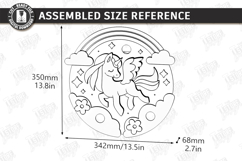 Kids Lamp Laser Cut | Unicorn Night Light | Nursery Decor Product Image 5