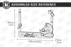 Clothespin Baby Photo Frame Laser Cut | New Born Laser | CNC Product Image 2