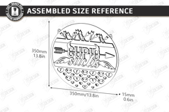Anti Valentine Day Laser Cut | Sarcastic Round Door Sign SVG Product Image 2