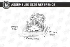 Mini Desktop Zen Garden Laser Cut |Desktop Meditation Garden Product Image 2