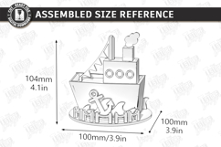 3D Music Boxes Laser Cut Bundle | Nursery Decor | Kids Laser Product Image 11