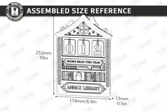 3D Layered Retro Book Tracker Laser Cut | Reading Goal SVG Product Image 2