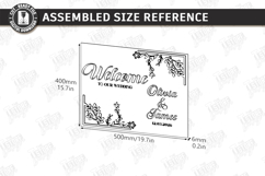 Wedding Welcome Sign Laser Cut | Wedding Reception Decor SVG Product Image 2