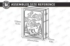 Wooden Christmas Advent Calendar Laser Cut | Layered Holiday Product Image 2