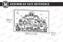 3D Cityscape Layered Laser Cut | Shadow Box | Wall Decor SVG Product Image 3