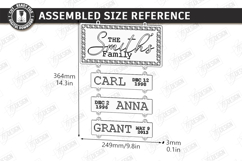 Personalized Family Wall Sign Laser Cut | Wall Decor | Home Product Image 2