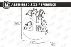 Balance Game Laser Cut|Balancing Stacking Toy|Board Game SVG Product Image 2