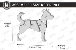 Flexible Animals Keychain Laser Cut | Wooden Dog Laser | CNC Product Image 2
