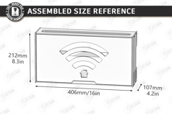 Decorative Wi-Fi Router Hiding Box Laser Cut Bundle | Home Product Image 27