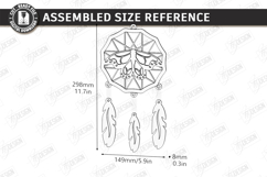 Wooden Dream Catcher Laser Cut | Boho | Wall Hanging Decor Product Image 3