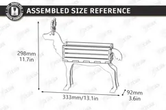 Christmas Reindeer Planter Decor Laser Cut | 3D Reindeer Product Image 2