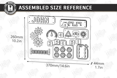 Personalized Busy Board Laser Cut Bundle | Montessori Toy Product Image 6