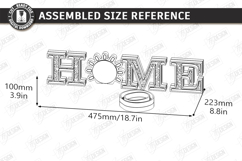 Interchangeable Home Stand Laser Cut | Desktop Word Sign SVG Product Image 2