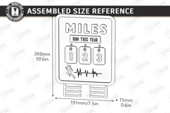 Runner Tracker Laser Cut | Fitness Progress Board | Sport Product Image 2