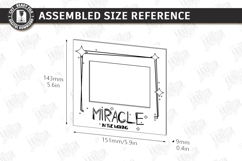 Baby Scan Frame Laser Cut | Photo Holder | New Born SVG |CNC Product Image 2
