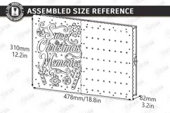 Wooden Christmas Advent Calendar Laser Cut | Layered Holiday Product Image 3