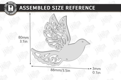 Flying Bird Wood Ornament Laser Cut Bundle | Garden Decor Product Image 17