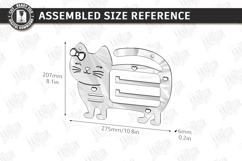 Baby Bow Holder Laser Cut | Hair Accessory Organizer SVG Product Image 2