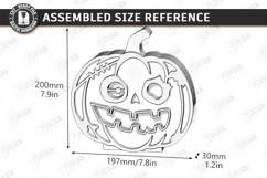 Jack o Lantern Candle Holder Laser Cut | Halloween Pumpkin Product Image 2