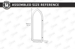 Stained Glass Wall Art Laser Cut Bundle | Arch Window Frames Product Image 13