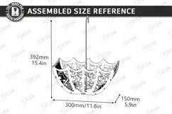 Umbrella Flower Box Laser Cut | Bridal Shower Gift Box Kit Product Image 5