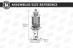 Christmas Flashlight Laser Cut | 3D Christmas Lantern Post Product Image 3