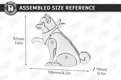 Dog Breed Card Puzzle Laser Cut | 3D Puzzle | Shiba Inu SVG Product Image 4