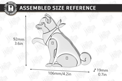 Wooden Dog Breed Card Puzzles Laser Cut Bundle | 3D Puzzle Product Image 10