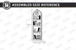 3D Layered Wooden Bookshelf Bookmark Laser Cut | Gift Idea Product Image 2