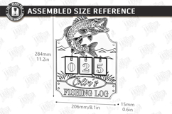 Fishing Log Tracker Laser Cut | Father's Day Gift Idea | CNC Product Image 2