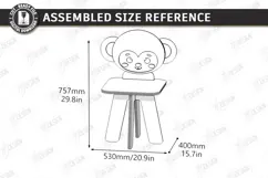 Animal Kids Chair Laser Cut | Nursery | Kids Laser | Monkey Product Image 2
