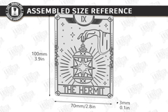 Tarot Card Coaster Laser Cut | Celestial Coaster | Mystical Product Image 2