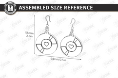 Valentine&#039;s Day Earrings Laser Cut|Hearts Shape|Accessories Product Image 2