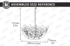 Umbrella Flower Box Laser Cut Bundle| Bridal Shower Gift Box Product Image 12