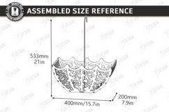 Umbrella Flower Box Laser Cut | Bridal Shower Gift Box Kit Product Image 6