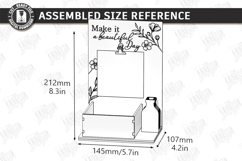 Desktop Notes Stand Holder Laser Cut Bundle | Office Decor Product Image 18