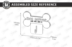 Pet Hair Roller Holder Laser Cut | Pet Accessory Organizer Product Image 2