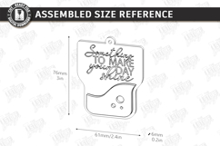 Wine Bottle Tag Laser Cut |Hanging Card Tag| Fun Quotes SVG Product Image 3